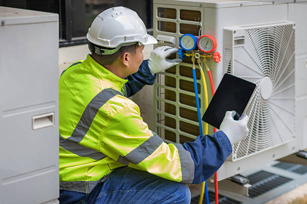 Professional Hvac technician working in Ellsworth, KS